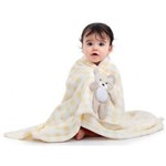 Ficha técnica e caractérísticas do produto Manta Bebê Cobertor Infantil Amarela - Loani