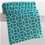 Ficha técnica e caractérísticas do produto Manta Casal Corttex Octógono em Poliéster com 180 X 220 Cm - Laranja - Octógono/Verde