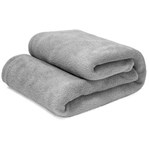 Ficha técnica e caractérísticas do produto Manta Cobertor Casal 100% Microfibra Flannel 180G/m - Cinza