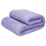Ficha técnica e caractérísticas do produto Manta Cobertor Casal 100% Microfibra Flannel 180G/m - Lilas