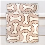 Ficha técnica e caractérísticas do produto Manta Cobertor em Microfibra para Cachorro Bege - Meu Pet