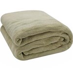 Ficha técnica e caractérísticas do produto Cobertor Microfibra Manta Casal 180x220cm - Palha