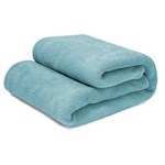 Ficha técnica e caractérísticas do produto Manta Cobertor Casal 100% Microfibra Flannel 180G/m - Azul