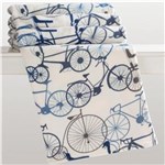 Ficha técnica e caractérísticas do produto Manta Solteiro Infanto Juvenil Corttex Bicicletas em Poliéster - Branco - Bicicletas