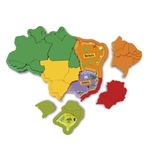 Ficha técnica e caractérísticas do produto Mapa do Brasil 3D Plástico - Elka 1109