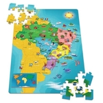 Ficha técnica e caractérísticas do produto Mapa do Brasil - Quebra Cabeça com 100 pçs