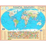 Ficha técnica e caractérísticas do produto Mapa Mundi 120x90 Cm Dobrado