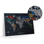 Ficha técnica e caractérísticas do produto Mapa Múndi de Raspadinha Letter para Raspar os Países Visitados