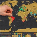 Mapa Mundi de Raspar Viagens / Lugares que Visitou - Ed Luxo - Shopping Vila Sônia