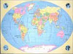 Ficha técnica e caractérísticas do produto Mapa Mundi Politico 126x92cm Simples 111 03 Blister Geomapas - 953421