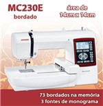 Ficha técnica e caractérísticas do produto Maquina de Bordar Janome Modelo 230e Bivolt