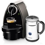 Ficha técnica e caractérísticas do produto Máquina de Café Nespresso Essenza Auto Black + Aeroccino