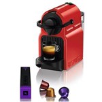 Ficha técnica e caractérísticas do produto Máquina de Café Nespresso Inissia C40 com Kit Boas Vindas - Vermelha - 110V