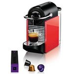 Ficha técnica e caractérísticas do produto Máquina de Café Nespresso Pixie Clips C60 com Kit Boas Vindas - Branca/Coral Neon - 110V