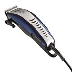 Ficha técnica e caractérísticas do produto Máquina de Cortar Cabelo Mondial Hair Stylo 4 Pentes - CR-07 - Azul/Prata