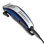 Ficha técnica e caractérísticas do produto Máquina de Cortar Cabelo Mondial Hair Stylo CR-07 4 Pentes - Azul/Prata - 220v