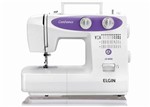 Ficha técnica e caractérísticas do produto Máquina de Costura Confiance JX-6000 220v Branca/Lilás - Elgin