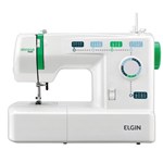 Ficha técnica e caractérísticas do produto Maquina de Costura Decora Mais Elgin Branco / Verde 220.0