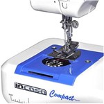 Ficha técnica e caractérísticas do produto Máquina de Costura Incasa Compact Portátil Branco/azul
