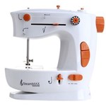Ficha técnica e caractérísticas do produto Máquina de Costura Portátil SteamMax MaxHome SM-510 - Branco/Laranja