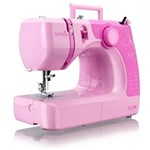 Ficha técnica e caractérísticas do produto Máquina de Costura Portátil Supéria JX-2050R Rosa Elgin -
