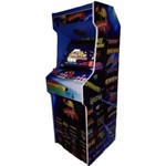 Ficha técnica e caractérísticas do produto Máquina Multijogos Retrô 19 Polegadas Fliperama Video Game Adesivada 1299 Jogos com Ficheiro e 200 Fichas