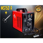 Ficha técnica e caractérísticas do produto Máquina Transformadora de Solda MS150A Vermelha Profissional Worker Bivolt Seletora 127/220v