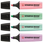 Ficha técnica e caractérísticas do produto Marca Texto Stabilo Boss Tons Pastel com 4 Cores