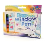 Ficha técnica e caractérísticas do produto Marcador para Vidro Window Pen com 6 Cores Acrilex