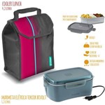 Ficha técnica e caractérísticas do produto Marmita Elétrica 1,2 L Bivolt com Cooler Lunch 4,2 L Soprano
