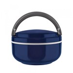 Ficha técnica e caractérísticas do produto Marmita Lunch Box Microondas - Azul - Euro Design - Euro Home