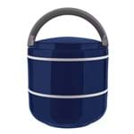 Ficha técnica e caractérísticas do produto Marmiteira 2 Compartimentos 1,4L Lunch Box Euro Home Azul