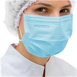 Ficha técnica e caractérísticas do produto Máscara Cirúrgica Protdesc Descartável Tripla com Elástico Azul 50un