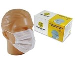 Ficha técnica e caractérísticas do produto Máscara Cirúrgica Tripla Descartável - Elástico - C/50 - Descarpack COR AZUL