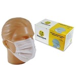 Ficha técnica e caractérísticas do produto Máscara Cirúrgica Tripla Descartável - Elástico - C/50