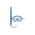 Ficha técnica e caractérísticas do produto Máscara de Mergulho e Snorkel Infantil - Azul - Mor
