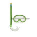 Ficha técnica e caractérísticas do produto Mascara de Mergulho e Snorkel Verde Infantil Mor