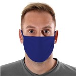 Ficha técnica e caractérísticas do produto Máscara de Tecido com 4 Camadas Lavável Adulto - Azul Escuro - Mask4all