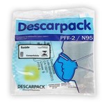 Ficha técnica e caractérísticas do produto Mascara Descartável N95 Tamanho Regular - Descarpack
