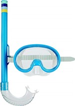 Ficha técnica e caractérísticas do produto Mascara e Snorkel Mergulho Infantil Azul