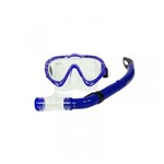 Ficha técnica e caractérísticas do produto Máscara e Snorkel Oasis Infantil Azul Mormaii