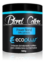Ficha técnica e caractérísticas do produto Ecoplus Mascara Matizadora Blond Loiro Perolado 500g