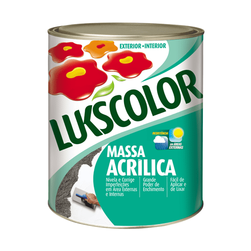 Ficha técnica e caractérísticas do produto Massa Acrílica Lukscolor 0,9l