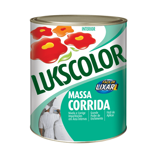 Ficha técnica e caractérísticas do produto Massa Corrida Lukscolor 0,9l