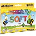 Ficha técnica e caractérísticas do produto MASSA DE MODELAR ACRILEX SOFT 12 CORES 180g