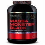 Massa Monster Black 3kg Morango Probiótica