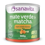 Ficha técnica e caractérísticas do produto Matcha & Mate Verde 300g Sanavita Capim Limão + Laranja