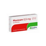 Ficha técnica e caractérísticas do produto Maxicam 0,5mg 10 Comprimidos Anti Inflamatorio Ouro Fino