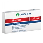 Ficha técnica e caractérísticas do produto Maxicam 2MG - 10 Comprimidos - Ourofino
