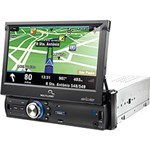 Ficha técnica e caractérísticas do produto Media Player Automotivo Multilaser Slide Retrátil com GPS, TV Digital - Tela 7- USB, SD, Aux e BT